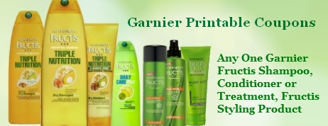 Garnier Printable Coupons