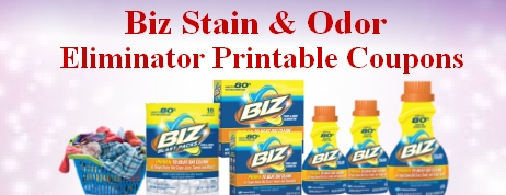 Biz Stain & Odor Eliminator printable coupons