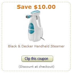 Black & Decker Handheld Steamer Coupons