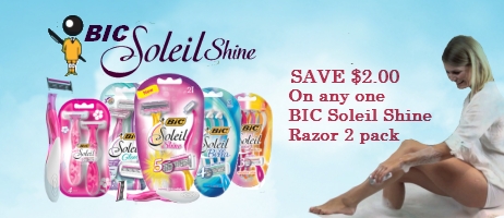 Bic Soleil Shine Coupons printable