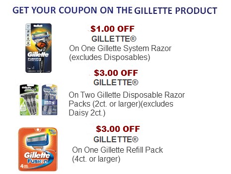 Gillette coupons Coupon Network