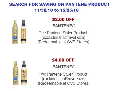 Pantene Printable Coupons