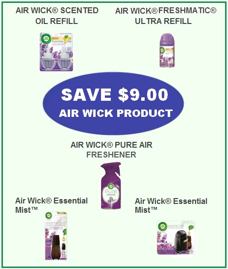 Save Big With Air Wick Printable Coupons