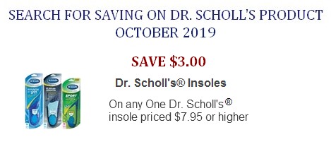 dr scholls coupons 2018