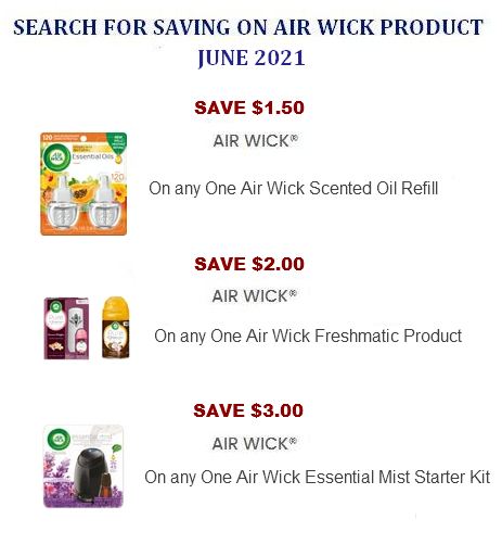 Save Big With Air Wick Printable Coupons