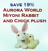 Aurora World Miyoni Rabbit and Chick plush