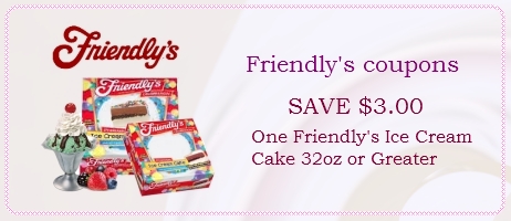 friendly's ice cream cake coupons