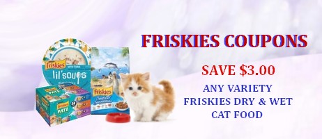 Friskies cat food Coupons 